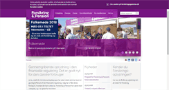 Desktop Screenshot of forsikringogpension.dk